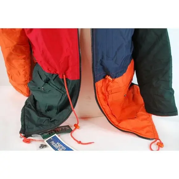 Sports Pro Chicago Bulls Men’s Small Colorblock Puffy Hooded Jacket NBA NWT Rare - Picture 5 of 15